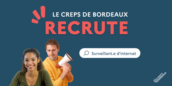 Le CREPS de Bordeaux recrute des surveillants d’internat