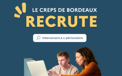 Le CREPS de Bordeaux recrute des intervenants périscolaire