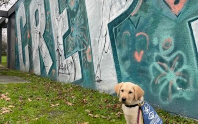 LE CREPS DE BORDEAUX ACCUEILLE UN FUTUR CHIEN GUIDE D’AVEUGLE 